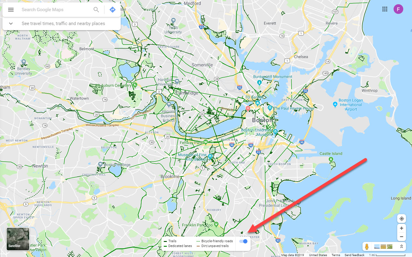 “Where are some good places to cycle around Boston?”
